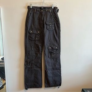Jaded London Grey Low Rise Cargo Pants